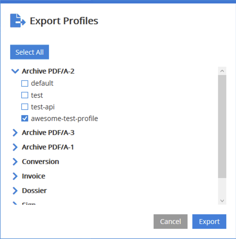 Screenshot of the Stamping layout configuration.