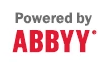 Logo stating 'Powered by ABBYY' as Pdftools OCR Service uses the ABBYY FineReader.